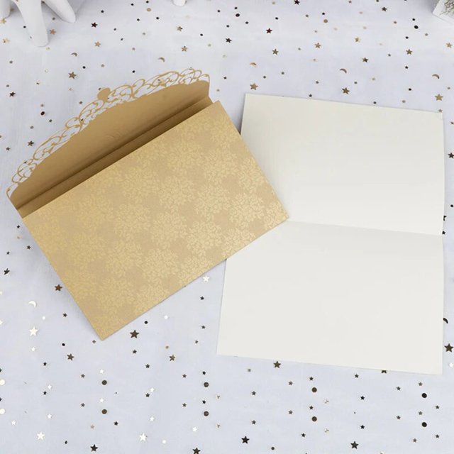 Tarjeta de invitación de boda cortada con láser, tarjeta de felicitación de negocios DIY con diamantes, favores de fiesta personalizados, decoración de boda de aniversario, 1 pieza