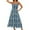 Blue, variant on Miqool Womens Floral Boho Maxi Dresses Summer Casual Spaghetti Straps Sleeveless Tiered A Line Flowy Long Dress Beach Vacation Dress