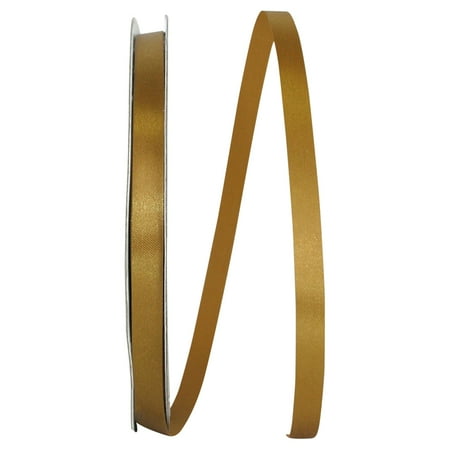 UPC: 0840108864384 | JAM Paper All Occasion Satin Antique Gold Polyester Ribbon  3600  x 0.37