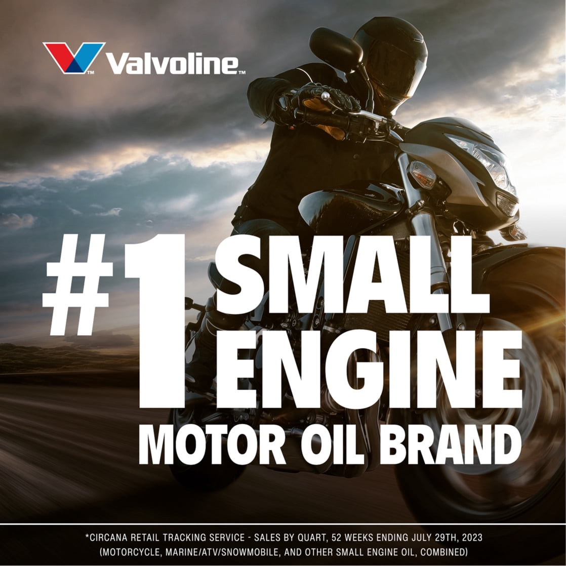 (4 pack) Valvoline 4-Stroke Motorcycle Full Synthetic 10W-40 Motor Oil 1 QT