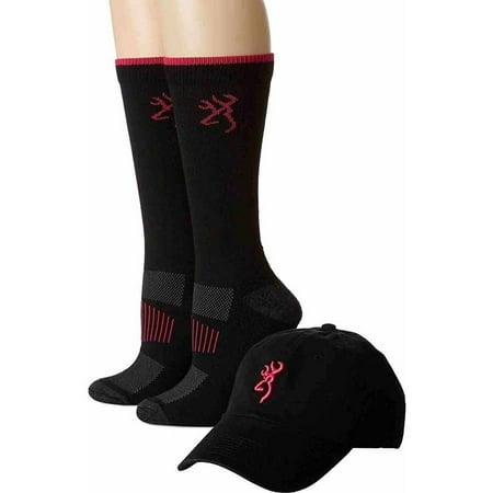 Browning Hosiery Women's Hat and 2 Pair Socks Pack Combo