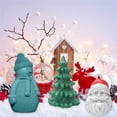 thumbnail image 3 of Naiovety Christmas Candle Mold Silicone Wedding Festival Jelly Art Kitchen Cake Baking Mould Home Craft Tool Gadgets Holiday Kits de decoración para fiestas No.2 Naiovety HA044187-02, 3 of 6