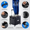 thumbnail image 3 of Carrito utilitario plegable y portátil MACOPRO con ruedas, color negro, 3 of 9