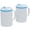 Teal, variant on Copco Iconic 16oz Double Wall Insulated Desk Mug with Lid & Handle, Set of 2, BPA-Free Reusable Plastic, Spill-Proof, Microwave & Dishwasher Safe, Wide Mouth, Cup Holder Friendly (Grey)