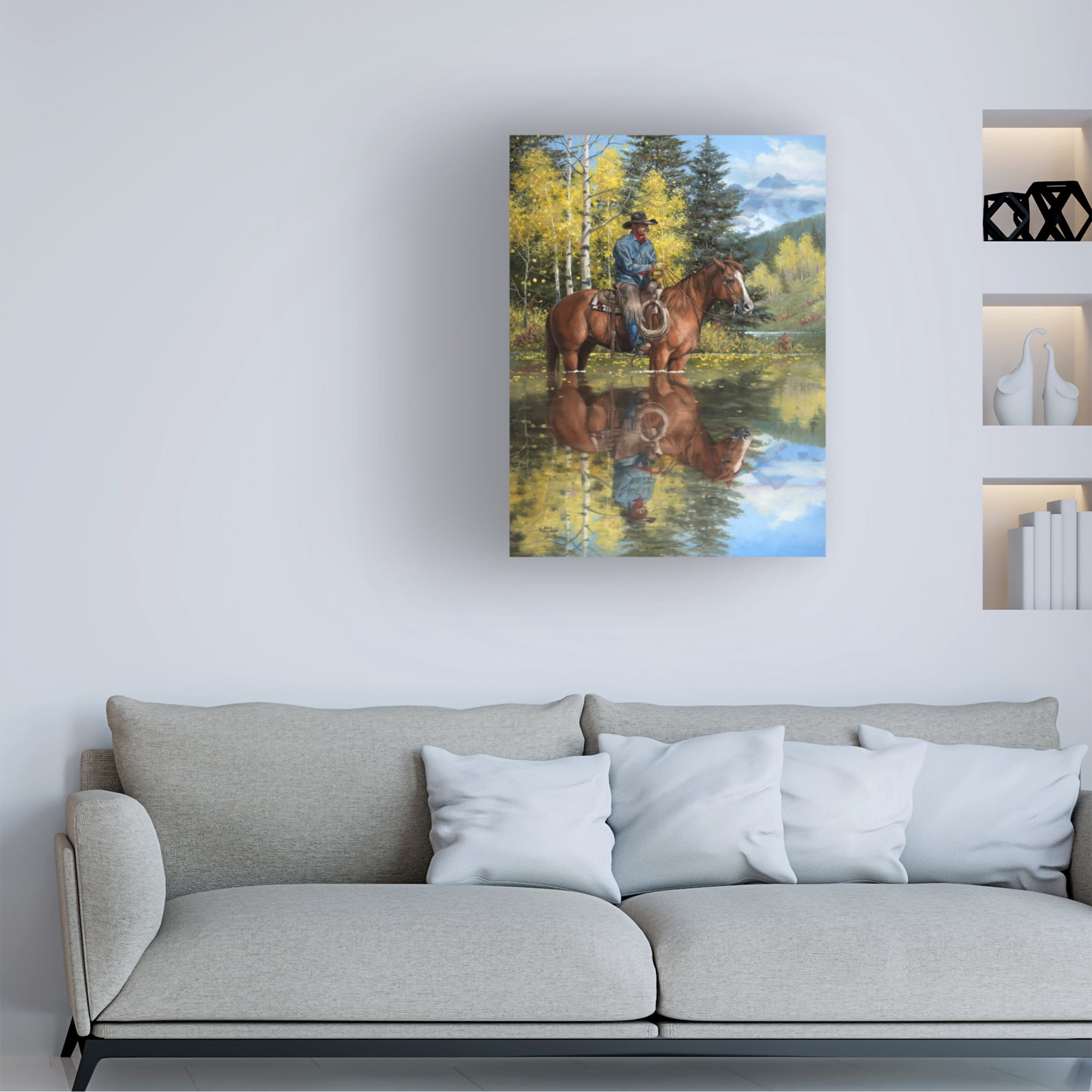 Jack Sorenson 'A Good Place to Stop And Reflect' Canvas Art