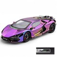thumbnail image 1 of Modèle Réduit de Voiture de Sport Hybride Lamborghini Revuelto 1:24 en Alliage Moulé sous Pression Miniauto Simulation Collection Cadeaux d'Anniversaire Boîte Violette, 1 of 6
