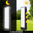 thumbnail image 3 of Número de casa con iluminación solar, luz solar de doble cara para número de casa, número de casa solar, impermeable, respetuoso con el medio ambiente, blanco/amarillo, 3 of 8