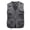 Gray, variant on CCRFTGI Vest for Men Casual Lightweight Outdoor Fishing Work Safari Travel Hiking Running Golf Photo Sleeveless Cargo Vest Jacket Multi Pockets Gray XXL