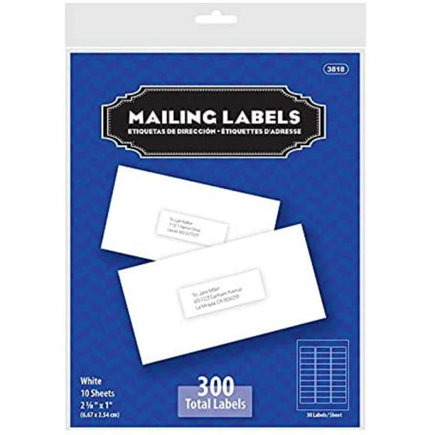 BAZIC Mailing Label 2 5/8