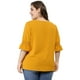 thumbnail image 5 of Blusa Agnes Orinda BluCon Cuello V Volantes Amarillo 3XL, 5 of 6