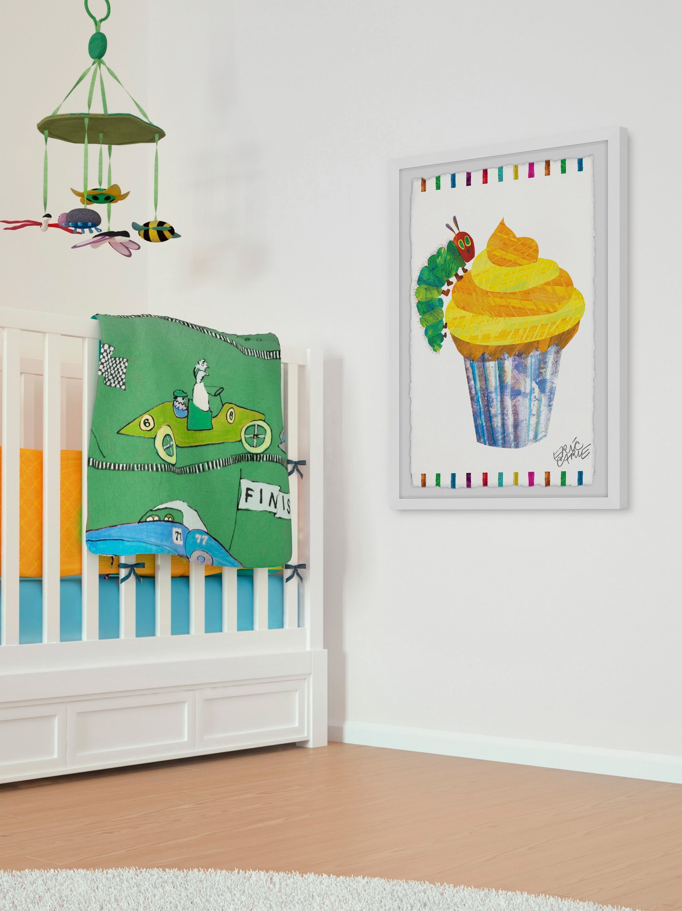 Marmont Hill Caterpillar Cupcake by Eric Carle Framed Wall Art