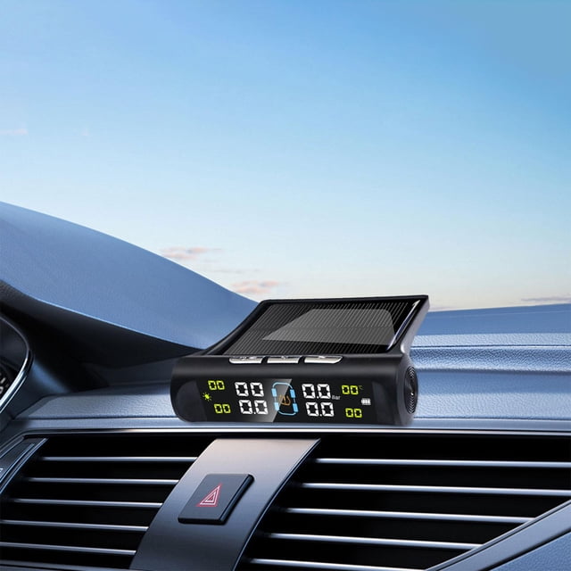Sistema de supervisión de presión de neumáticos, energía Solar y carga USB con 4 sensores externos para coche, camión, remolque RV Versión vietnamita