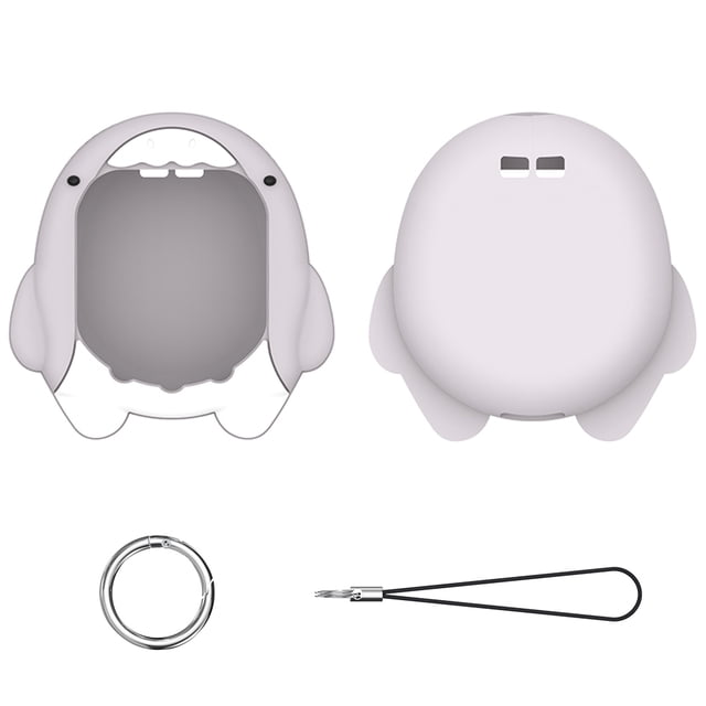 Funda de Silicona Anticaída con Cordón Forma de Tiburón de Dibujos Animados para Tamagotchi Uni 2023