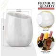 thumbnail image 2 of Marble Wine Chiller Bucket - 750ml Wine Bottle Cooler and Champagne Chiller for Party, Kitchen, Bar Cart Decor to Chill & Keep Bottles Cold with  Wine Lovers Gift Box (White), 2 of 7