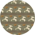 thumbnail image 1 of Ahgly Company Machine Washable Indoor Square Transitional Brown Bear Brown Area Rugs, 3' Square, 1 of 7