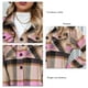thumbnail image 2 of Chaqueta corta a cuadros a cuadros manga larga chaqueta corta a cuadros con botones de una sola a juego moda para exteriores ANGGREK Otros, 2 of 7