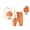 Orange, variant on YDFCWXW Boy Spring Autumn Set Long Sleeved Shirt Toddler Boys Fashion Outfits, Kids Clothes 2Pcs (Green, 12-18 Months)