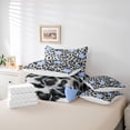 thumbnail image 6 of Feelyou Grey Leopard Print Comforter Set 7pcs, Retro Western Stars King Bedding Sets, 6 of 8