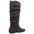 thumbnail image 4 of Soda Women's Round Toe Slouchy Knee High Boot, Charcoal ,  85 M US, 4 of 6