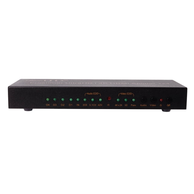 ViewHD Prosumer Ultra HD | 4K HDMI Splitter with Advanced Video and Audio Features | VHD-PRO1X4