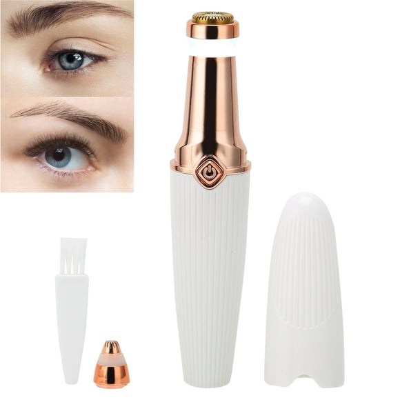 Depiladora De Vello Facial Para Mujer, Recortadora De Vello Facial Eléctrica 2 En 1, Sin Dolor, Corte De Vello Preciso De 45 Para Cejas, Labios, Uso Diario, Axilas