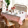 thumbnail image 4 of Valentine''s Day Tablecloth 60×84 Inch, Pink Love Hearts Washable Table Cover for Party Picnic Dinner Decor, 4 of 5