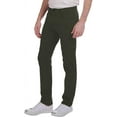 thumbnail image 3 of Jachs New York Men's Straight Fit Mid-Rise 5 Pocket Traveler Pant (Green, 36W x 34L), 3 of 4