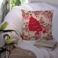 thumbnail image 3 of Hermit Crab Shabby Chic Pink Roses  Fabric Decorative Pillow, 3 of 4