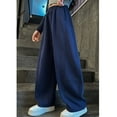 thumbnail image 6 of Coerni Girls Sweatpants Oversized Wide Leg Streetwear Thick Warm Baggy Track Pants Tennis Joggers Outfits Kids Straight Leg Trousers, 6 of 9