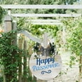 thumbnail image 5 of Eveokoki Happy Passover - Hanging Porch Pesach Jewish Holiday Party Outdoor Decorations - Front Door Decor - 11x11Inches, 5 of 5
