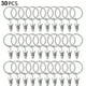 thumbnail image 1 of 30 anillos de cortina con clips, ganchos fuertes para cortinas, ganchos en el soporte de la barra de tensión, ojales de metal de diámetro interior, cortinas decorativas, perchas para ventanas Vhermosa 2034776-2, 1 of 8