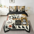 thumbnail image 2 of Manfei Western Festival Bedding King Size, Gothic Halloween Bedding Sets King Size, Vinatage Reversible Comforter Sets with Sheets, Lightweight Room Decoration, 7-Piece, 2 of 6