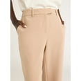 thumbnail image 4 of Scoop Women's Ultimate Crepe Mid Rise Straight Leg Stove Pipe Pants, 32" Inseam, Sizes XS-XXL, 4 of 5