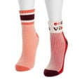 thumbnail image 4 of MUK LUKS Women's Shortie Lounge Crew Sock, 2-Pack, OSFM, 4 of 5