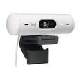 thumbnail image 4 of Logitech Brio 505 Full HD Webcam with Auto Light Correction & Dual Noise Reduction Mics, 1920 x 1080, White, 4 of 11