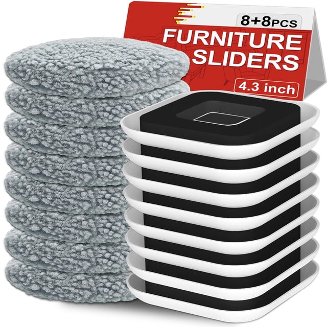 Furniture Movers Sliders Kiss Core, nueva mejora, paquete de 8+8