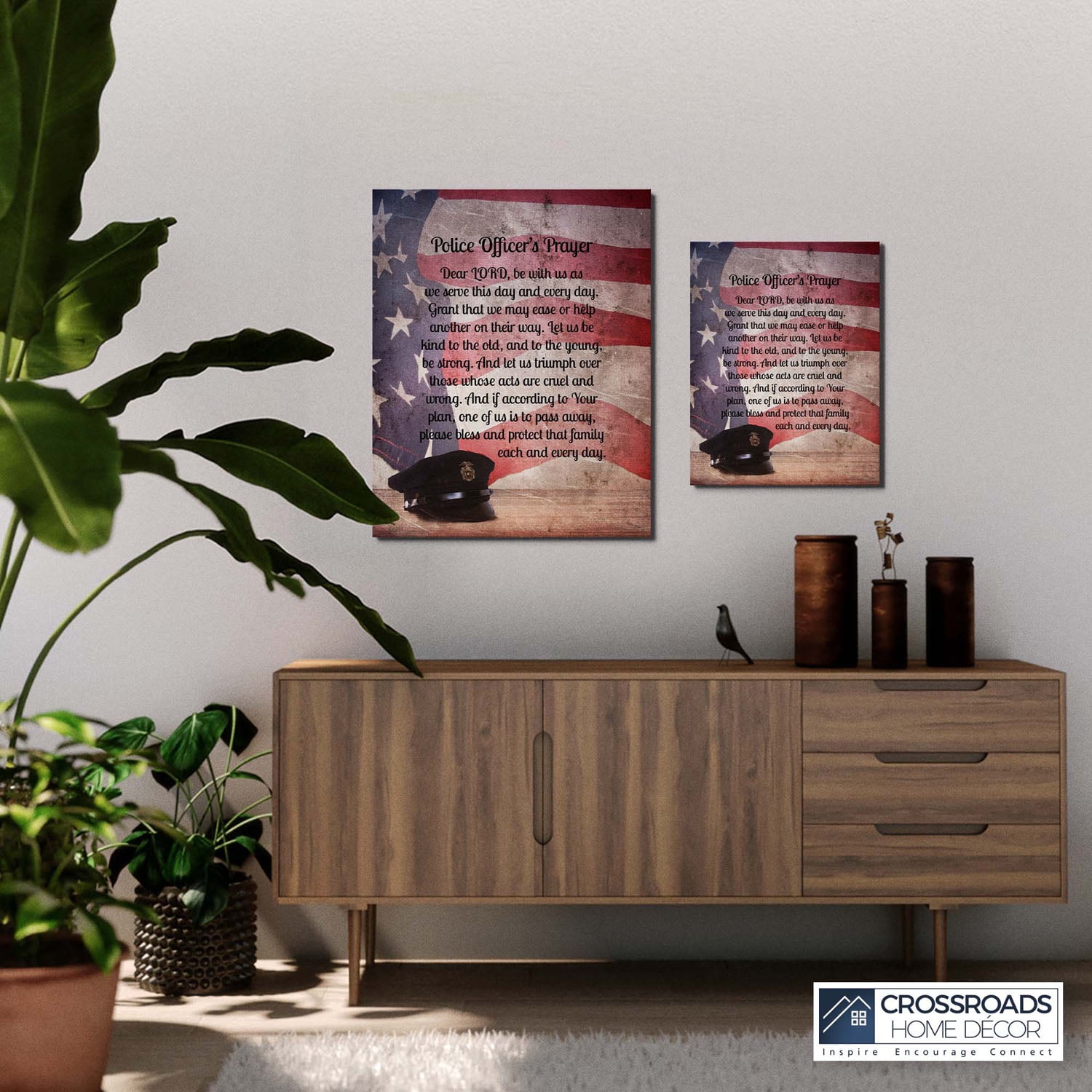 Police Academy Graduation Gift, Police Officers Prayer Canvas Print, Cop Prayer Gift, Police Wall Decor, Police Prayer, Ready To Hang for Living Room Home Wall Décor 16x20