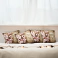 thumbnail image 7 of Ambesonne Floral Throw Pillow Cover 4 Pack, Spring Blossom Orchard, 20", Sand Brown Pale Pink, 7 of 7