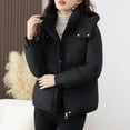 thumbnail image 2 of Bixock Winter Women Quilted Jackers,Fleece Puffer Jackets for Women,Women’s Warm Outerwear Jackets Solid Color Hooded Long Sleeve Zip Up Jacket Quilted Casual with Pockets Outerwear Jackets, 2 of 5