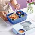 thumbnail image 4 of Adult Lunch Box 1450ml 3 Compartments Student Sealed Plastic Lunch Box Adult Lunch Box With Spoon And Fork Leak Proof Microwavable/ Home Essentials, 4 of 9