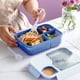 thumbnail image 4 of Lonchera para adultos de 1450 ml | Fiambrera bento hermética de 3 compartimentos con cuchara y tenedor | Recipiente de plástico sellado apto para microondas para adultos y estudiantes | Portátil, 4 of 6