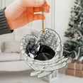 thumbnail image 3 of Boston Terrier Sleeping Angel Wings Car Mirror Ornament - Pet Memorial Gift & Xmas Decor, 3 of 5
