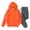 [Dark Gray Pant] Orange, variant on Chiccall Mens 2 Piece Sweatsuit for Men Fleece Lined Pullover Hoodie & Jogger Sweatpants Tracksuit for Jogging Casual
