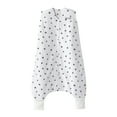 HALO Early Walker SleepSack Wearable Blanket, Microfleece, Mini Stars Charcoal, Large