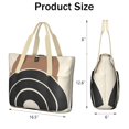 thumbnail image 3 of Tote Bag for Women - Boho Abstract Art Shoulder Bag - Large Utility Work Duffle Bag with Zipper Handbag for Travel, Work, Sprots, 3 of 5