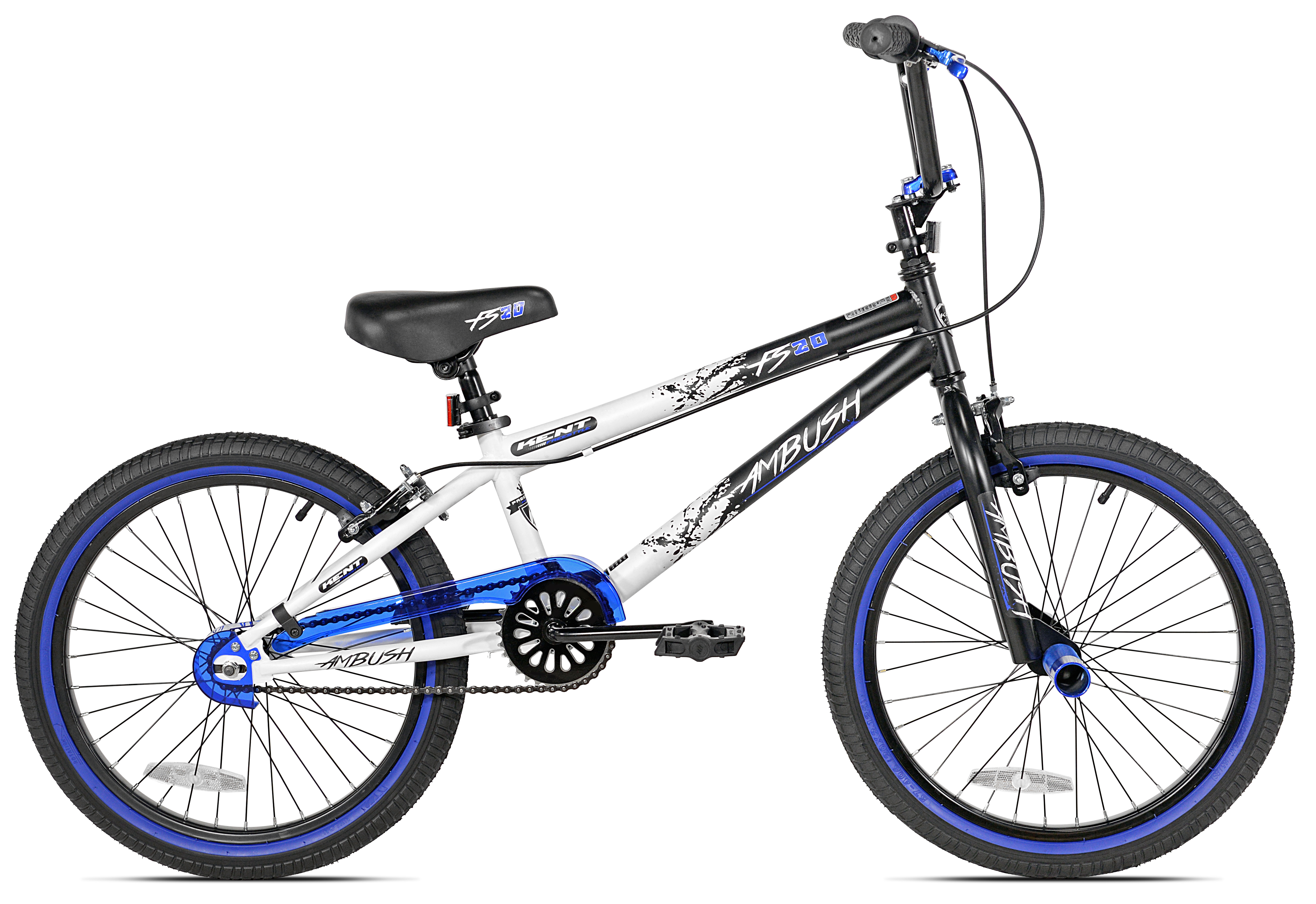 Kent Bicycles 20" Boy's Ambush BMX Child Bike, Black/Blue - image 3 of 13