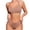 Khaki, variant on Seductiva Women's Bra Set Women's No Underwire Bra Set V Neck Thong Large Chest Display Small Gathered Upper Support Yoga Sports Underwear Set 2 Piece Bra and Panty 2PC