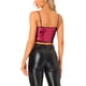 thumbnail image 3 of TOP CROP CON TIRANTES DE ESPAGUETI CON LENTEJUELAS INSPIRAR CHIC PARA MUJERES XL CERISE, 3 of 5