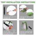thumbnail image 6 of CINYOYO Outdoor Privacy Tent Instant Shower Tent with Carry Bag Portable Toilet Tent Dressing Changing Room Privacy Shelter for Camping Hiking Beach Picnic Fishing Bathroom, Green, 6 of 6