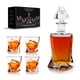 thumbnail image 1 of Vasos De Vidrio para Whisky con Decantador WHISKEY TOWN De Cristal Moderno Licorera, 1 of 8